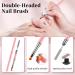 120-Piece Dual Nail Forms Set - Stencil Extension Shapes with Pink Dual-Ended Brush Nail Tip Clip Sponge Separator & Nail Files | Perfect for Polygel Nails - Buy Online on GoSupps.com