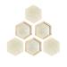Hexagon Wood Canvas for Crafts Framed Wooden Panel Boards for Painting (8x9 in 6 Pack)