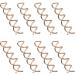 eBoot Spiral Hair Pin Spin Pin Spiral Hair Clip Spin Clip Bun Stick Pick for DIY Hair Style 20 Pack (Rose Gold)