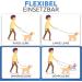 Buy Happyshephie Adjustable Dog Leash 2.5m - Ideal for Medium & Large Dogs - Durable Reversible Double Linen in Hunting Green - Buy Online on GoSupps.com