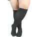 Johnda Wide Calf Compression Stockings for Men & Women - Graded Support for Travel Running Pregnancy Athletic Use - 6XL Black - Buy Online on GoSupps.com