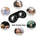 Sun Yin Yang Sleep Mask - Adjustable Eye Cover for Sleeping, Blocks Light for Night Travel and Nap - Men and Women - Buy Online on GoSupps.com
