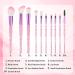 10 PCS Glitter Crystal Makeup Brush Set - Cute Bling Professional Synthetic Brushes for Eyes Lips & Face - Perfect for Women - Shop Internationally - Buy Online on GoSupps.com