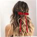 10PCS Hair Bows for Women Tassel Ribbon Hair Clip with Long Tail French Bow Hair Clips Solid Hair Ribbons for Women Girls - Buy Online on GoSupps.com