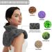 Microwavable Heating Pad for Neck and Shoulders  Extra Large Weighted Heated Neck Wrap Microwave with Moist Heat Reusable (Gray) Neck & Shoulders - Dark Gray - Buy Online on GoSupps.com