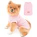 Paidful dog shirts for small medium-sized dogs cats young girls single-color soft cotton vest T-shirts summer sleeveless breathable tea puppy chihuahua yorkie clothing pet pink xl XL: back length: 35cm/13.5 " bust: 47cm/18.5" Pink