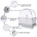 RUNNZER Baby Safety Crib Tent - Protect Your Baby from Climbing Out, Falls, and Bites | Pop Up Mesh Nursery Mosquito Net - Buy Online on GoSupps.com