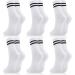 Buy Utensilsto Women's Sports Socks - 6 Pairs of Tennis & Striped Cotton Socks (Size 38-43) - Comfortable & Stylish - Buy Online on GoSupps.com
