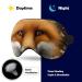 Fox with Roses Sleep Eye Mask & Blindfold for Women Men - Elastic Strap for Sleep, Travel, and Nap - Buy Online on GoSupps.com