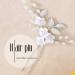 Ushiny Rhinestone Wedding Flower Hairpins - Silver Bridal Headpiece & Pearl Hair Accessories for Women & Girls - Buy Online on GoSupps.com