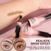 Liquid Eyebrow Brush Beginner Brow-Fection Angled Brush & Dip Waterproof Long Lasting Smudge Proof Brow Pencil with Square Brush and Dip for Eyebrows Quick Drying Outlining Filling (#05Espresso) - Buy Online on GoSupps.com
