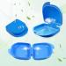 Buy Euppsiiu 3-Piece Braces & Denture Protection Box Set - Tooth Rail Case Prosthesis Container in White Blue Pink - Ideal for Dentures & Braces - Buy Online on GoSupps.com