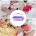 Brush Cleaning Stand - Makeup Brush Drying Stand Brush Cleaning Organizer | Multipurpose Makeup Brush Cleaning Bowl Cosmetic Brush Storage Painting Pen Brush Organizer on Writing Purple - Buy Online on GoSupps.com