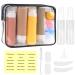 18 pieces silicone travel bottles set 90ml travel bottles for filling spout -safe travel Bottles portable traveling essentials travel size containers Suitable for cosmetics perfumes shower gels shampoos