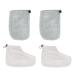 Uonlytech 2 Pairs Gloves Paraffin Wax Booties Wax Bath Foot Cover Paraffin Wax Mitts Wax Bath Mitts Disposable Foot Covers Paraffin Treatments Paraffin Wax Foot Cover Short Boots Hand Grey