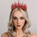 AW BRIDAL Red Queen Crown - Wedding Tiara for Women | Princess Headpiece for Prom, Pageant and Halloween - Buy Online on GoSupps.com