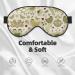 Yellow Leaves Chicken Print Eye Mask | Soft Sleep Eye Cover for Men & Women - Travel & Nap Comfort - Buy Online on GoSupps.com