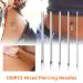Autdor 100pcs Ear Nose Piercing Needles - 12G to 20G Hollow Needles for Piercing Kits & Tools | Ideal for Ear Nose Navel Nipple Lip Tongue - Buy Online on GoSupps.com