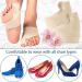 WOSLXM Premium Bunion Corrector Socks for Men and Women - Orthopedic Bunion Relief Protector Sleeve - 4 Pairs, Beige, Large - Buy Online on GoSupps.com