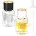 Ysimple 2Pcs 30ml Round Travel Perfume Glass Spray Bottle Refillable Perfume Atomiser Portable Clear Glass Empty Bottle Large Cosmetic Fine Mist Atomizer for Travel Perfume Replacement