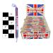 50 X Traditional British Red White Blue Rock Sticks Handmade Traditional Rainbow Classic Sweets Retro Seaside Gift Wholesale Confectionery