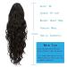 Luvbestaken 24 Inch Body Wave Drawstring Ponytail Extension in Natural Black 2 - Heat Resistant Synthetic Hairpiece for Women - Buy Online on GoSupps.com