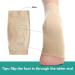 Welnove Achilles Tendonitis Heel Protector Socks - Compression Support & Gel Padded Sleeve for Bursitis Tendonitis Relief - 1 Pair Beige - Buy Online on GoSupps.com