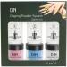 Dip Powder Nail Kit 3 Colors Dipping Powder with 3PCS Dip Powder Liquid Set French Nail Tips & Nail Glue Clear Pink Glitter Silver Nail Dipping Powder Starter Kit for Home DIY Manicure Salon (A) - Buy Online on GoSupps.com