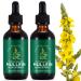 Mullein Leaf Extract,Mullein Leaf Drops Lung Aid and Purifier Sublingual Liquid-Healthy and Vegan Lifestyle 2 Bottle