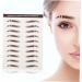 FOMIYES 12 Pcs Eyebrow Stickers Stickers Black Out Stickers Temporary Brow Tattoos 4d Shaper - Buy Online on GoSupps.com
