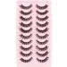 Parriparri Russian Strip Lashes - 10 Pairs Curly False D Curl Volume Lashes - Buy Online on GoSupps.com