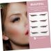 BIUDECO 12 Pairs Plastic 3d Stickers Eyeliner Strip Sticker Colorful Eyeliner Pink Puffy Stickers - Buy Online on GoSupps.com