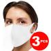 Reusable Face Mask GENERISE Stylish Face Mask x3 - Polyurethane Breathable Washable Face Mask - Unisex (White) - Buy Online on GoSupps.com