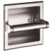 Smack Brushed Nickel Recessed Toilet Paper Holder,Contemporary Hotel Style Wall Toilet Paper Holder - Recessed Toilet Tissue Holder Includes Rear Mounting Bracket Brushed Niackel