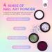 Saviland 48PCS Chrome Nail Powder Kit - Aurora Holographic Metallic Mirror Effect for High Pigment Nail Art - Nail Glitter Power - 48 Colors - Buy Online on GoSupps.com