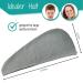 Buy Lead Care Hair Turban Set of 3 - Quick-Drying Microfiber Hair Drying Towels in Anthracite | Best Hair Care Solutions - Buy Online on GoSupps.com