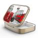 Pill can box with mirror retro 2 compartment Small pill box bronze rectangular pill box or vitamins fish oil dietary supplements pills contain 1 piece F-20-vintage London