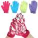 Exfoliating Body Gloves Bath Wash Mitts Skin Massage Deep Cleansing Dead Skin Brush Scrub Luxury Spa Scrubber for Men Women & Kids 4 Pairs (Package-001)