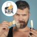 Buy Lurrose 3-Piece Men's Shave Set - Stainless Steel Razor Brush & Bowl for Home & Salon - Perfect Hair & Beard Grooming - Buy Online on GoSupps.com