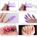20 PCS Nail Polish Remover Clips Kit - Plastic Gel Polish Remover with Double Ended Metal Cuticle Pusher - Efficient Nail Polish Removal Tool in Purple - Buy Online on GoSupps.com