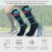 360 RELIEF - Flight Compression Socks Supports | Blood Circulation Travel Work XXL 2Pairs-Black with 2 Pink Line - Buy Online on GoSupps.com