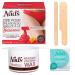 Nad's Brazilian Bikini Wax - Home Hair Removal Kit With Hard Wax, Hot Wax Pot Including Intimate Area