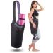 Zenifit Yoga Mat Bag - Long Tote with Pockets - Holds More Yoga Accessories. Cute Yoga Mat Holder with Bonus Yoga Mat Strap Elastics. Stylish and Practical Yoga Mat Bags and Carriers for Women Black & Lavender Purple