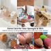 Fauxomor Makeup Sponge Storage - 2-Pack Breathable Silicone Beauty Blender Travel Bags for All Sizes - Sustainable Gray & Khaki - Buy Online on GoSupps.com