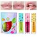 NICEFACE Fruit-Flavored Lip Gloss Oil Set - 3 Pcs of Fresh Lip Glaze for Transparent  Moisturized  and Plump Lips - Long-Lasting Lip Care  Perfect for Everyday Use 3 Colors