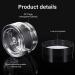 4-Piece 1oz Clear Wide-Mouth Plastic Jars with Leak-Proof Lids - Travel Storage for Beauty Products, Face Creams, Oils, Salves, DIY Slime - Black - Buy Online on GoSupps.com