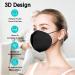 Adults Protective Face_Masks USA Safety Standard Premium 5-Plu Face Dust Mask w/Nose Clip & Adjustable Earhooks 10 Pieces/a Pack Individually Packaged 30PCS 3D Black Design  - Buy Online on GoSupps.com