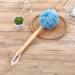 Arswin Loofah Back Scrubber - Wooden Handle Bath Sponge, Soft Nylon Mesh Back Cleaner for Women & Kids - Blue - Buy Online on GoSupps.com