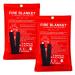 Altfun Fire Blanket Fire Suppression Blanket for People Fiberglass Fire Blanket for Emergency Surival Fire Guardian Blanket for House, Kitchen,Camping,Grill,Car,Welding Energency Safety (2 Pack) 2 Pack(39.3"39.3")
