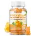 Potassium Magnesium Gummies for Adults and Kids Sugar-Free Potassium Supplement Gummies for Leg Cramps & Muscle & Immune Health Non-GMO Vegan Magnesium Gummies Mango Flavor 60 Count 60 Count (Pack of 1)